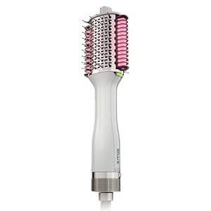 Shark HT202 SmoothStyle Heated Comb + Blow Dryer Brush, Dual Mode, for All Hair Types, Silk