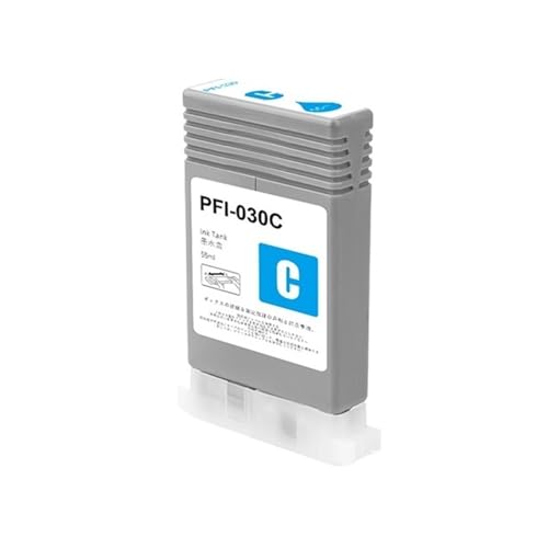 Cartouche PFI030 Cyan d'encre pigmentée compatible avec imprimantes Canon TA-20 TA-30 TM-240