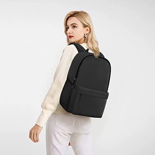 HEEYA Classic Basic Backpack Lightweight Backpack for Travel Work Daily, Black, Daypack Backpacks
