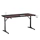 Devoko GamingTisch, 140cm Gaming Schreibtisch Gamer Computertisch Ergonomischer PC Schreibtisch mit Kabelaufbewahrungsbox, Getränkehalter und Kopfhörerhalter T-förmiger (Schwarz, 140 x 60 x 75 cm)