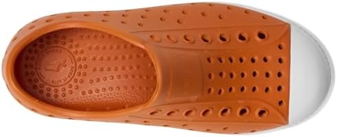Native Shoes Jefferson Kids Slip-On Sneaker, Mars Orange/Shell White, 12 Little Kid