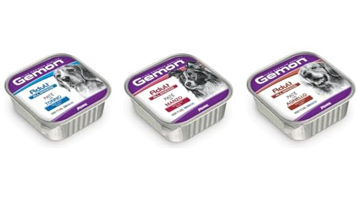 Scatolette Gemon Patè Adult Cane 150gr - 20 Scatolette gusti misti - 20x150gr