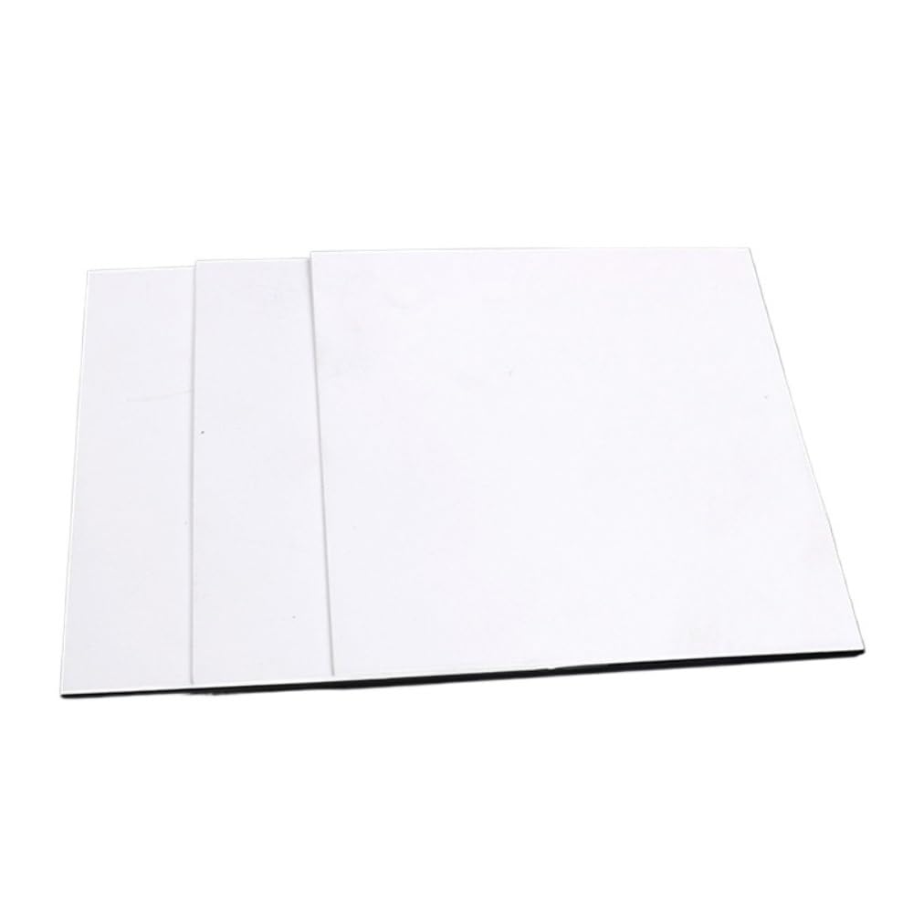 Placa de plástico blanca, 10 Uds., 200x200mm, espesor 0,4mm, 0,5mm, 0,8mm, 1mm(0.4x200x200mm)