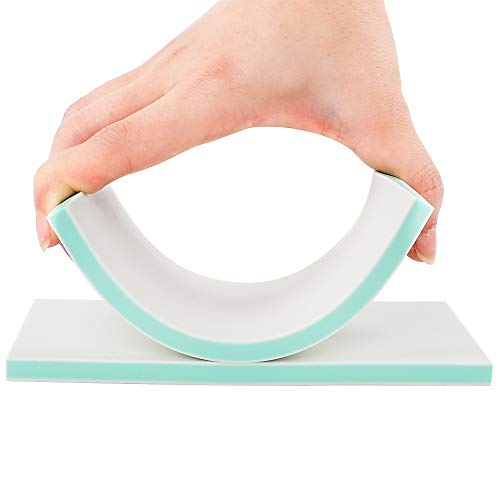 SGHUO 8 Pcs 4" x 6" Green Rubber Carving Blocks for Stamp Soft Rubber Crafts, Soft and Easy to Carve, White Outer Layer, Green Inner Layer