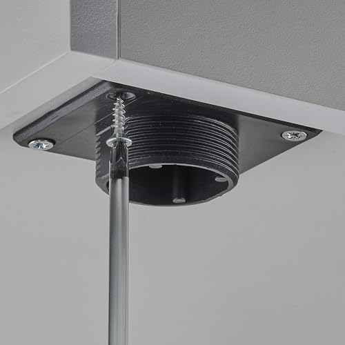 SOTECH Lot de 4 Pieds de Meuble Golf II Ø 50 mm Pied Coulissant Pied de canapé Pied de Socle Patins de Meuble Noirs réglables – vue 5