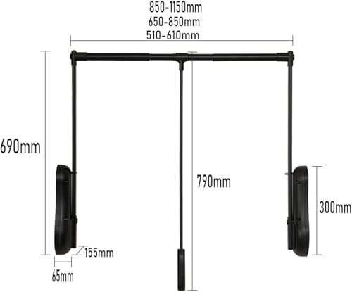 Tringle de placard rétractable pour résoudre le manque de place dans l'armoire - 4