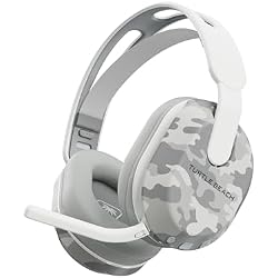 1 of TURTLE BEACH Stealth 500 PS Gaming Headset, Multi-Platform, Camo White, Wireless, 2.4 GHz, Bluetooth, Lightweight, 8.1 oz (233 g), Tempest 3D Headphones, Flip Up Mic, PS5 PS4, PC, Portable Game