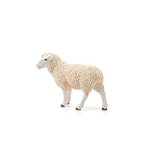SCHLEICH Farm World | Schaf 13882 Bauernhof Spielfigur | detailgetreue Tierfiguren | tolles Geschenk für Jungen und Mädchen | Bauernhof Spielzeug ab 3 Jahre | 9 x 4 x 6 cm