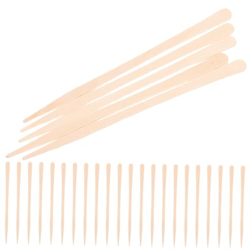 NOLITOY Wax Applicator Sticks 100pcs Wooden Wax Sticks Hair Removal Waxing Rods Smooth Burr- Safe for Skin