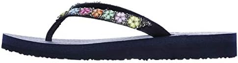 Skechers Cali Women's Meditation-Daisy Delight Flip-Flop,Navy,5 M US | Image 4
