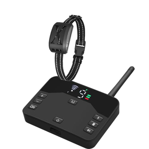 Collier Chien Anti-Fugue Télécommande sans Fil pour Chien Clôture électronique pour Chien Collier électrique Chien Collier Rappel,Clôture électronique...