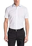 Passform: Slim Fit ETERNA Slim Fit Hemd Halbarm Basic Kent Kragen weiss, 40