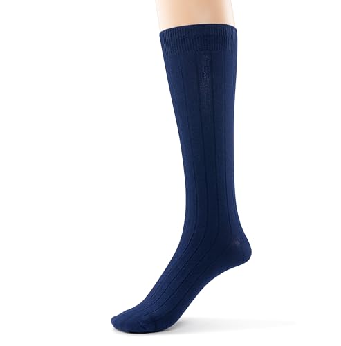 Mens Super Soft Rayon Bamboo Crew Socks 3 Pk Luxurious Seamless Dress Socks2