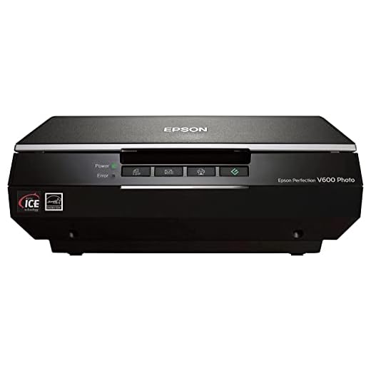 Epson Perfection V600 Photo Wired USB Connectivity Color Scanner - 6400 x 9600 dpi, Enlargements up to 17" x 22" Flatbed Image Scanner