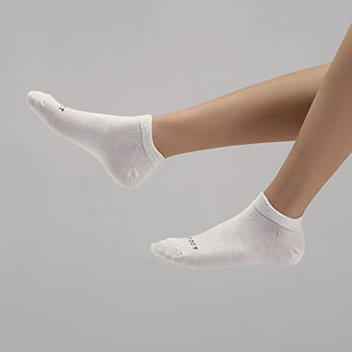 Image of MONFOOT Men's /Women's 10-20 Pairs Thin Cotton Low Cut Ankle Socks, Multipack