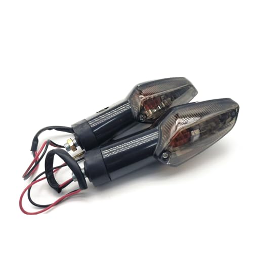Image of 2PCS Motorcycle Turn Signals Lights Lamp Indicator Blinker Compatible with Honda CBR 250R 300R CB300F CBF125 150 Stunner (Smoke Shell)