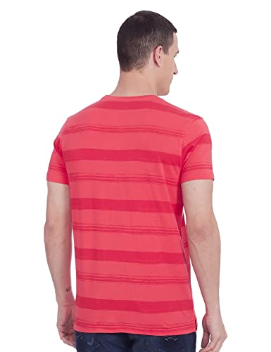 Image of Spykar Men's Printed Slim Fit T-Shirt