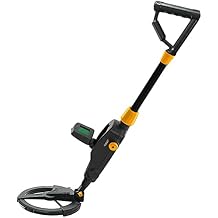 Metal Detector for Kids, High Accuracy Adjustable Waterproof Metal Detector with LCD Display, Lightweight Search Coil Gold Detector Kit for Detecting Coin Gold and Outdoor Treasures, Junior & Youth