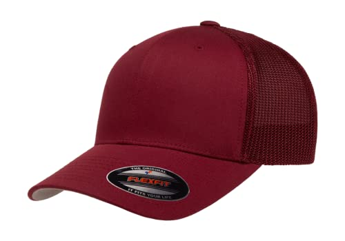 Image of Flexfit Unisex Mesh Fitted 2-Tone Trucker Hat, One Size