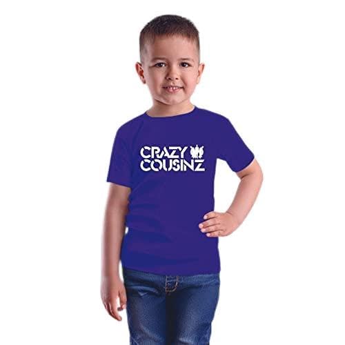 Image of Feel Good Crazy Cousins Family Matching Cotton Multi Colored Printed T-Shirt
