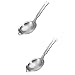 LEELLY Setaccio Cestello 2 Pezzi Setaccio Setaccio Filtri in Acciaio Inossidabile a Maglia fine con filtri per Alimenti Colino da tè Colino da caffè Maniglia per Utensili da Cucina Strumenti