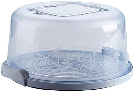 Domccy Portable Cake and Cupcake Carrier With Handle Storage Container Perfect for Transporting Cakes Cupcakes Pies or Other Desserts-Light Blue DIY and tools, hardware, household tools