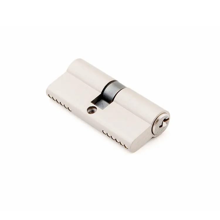 Nationwide Fire Specialist Euro Cylinder Lock (70mm) - Satin Nickel Euro Door Barrel Lock, White - Image 2