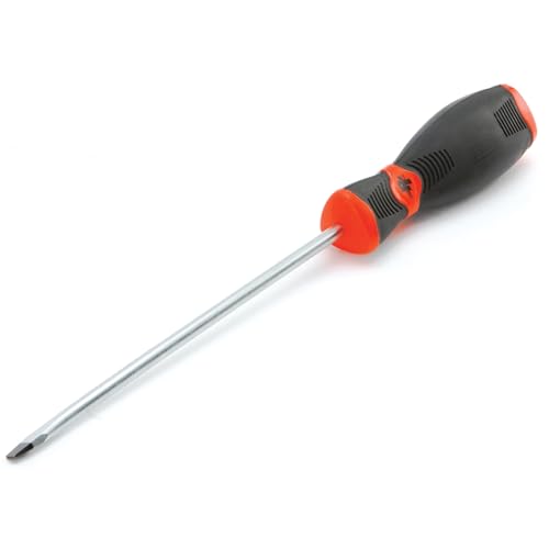 Image of Performance Tool W30987 Black & Red Slotted Screwdriver, 3 /16 inch x 6