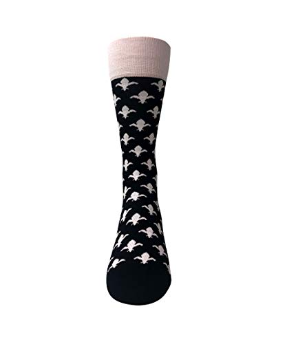 Groomsmen Socks - One Size 7-13 - Organic Cotton - Fleur De Lis3