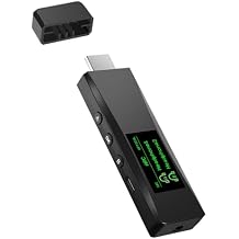 Bluetooth 5.2 Transmitter for 2 AirPods or BT Receiver Devices, Wireless Audio Adapter with HDMI ARC Input, Optical Audio Output & Bluetooth Output, LCD Screen, Plug and Play
