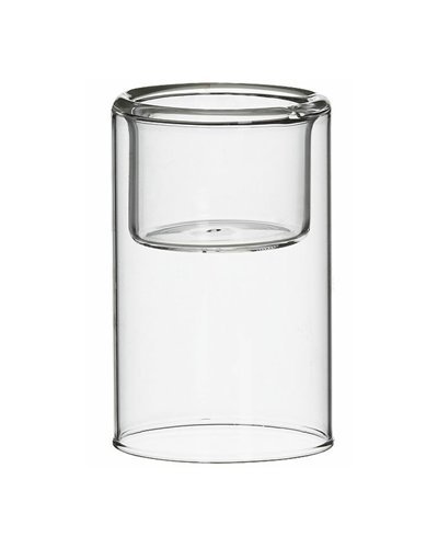 CYS EXCEL Hurricane Pack of 6 Tealight Glass Candle Holders-3.5 inch Tall, open at each end, wedding centerpiece, versatile, flowers vase CYS EXCEL Hurricane Pack of 6 Tealight Glass Candle Holders-3.5 inch Tall, open at each end, wedding centerpiece, versatile, flowers vase