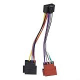 HanOaki Cablaggio stereo dell'automobile, adattatore del connettore radio di iso di 16 Pin per Kenwood per installazione facile del mercato degli accessori