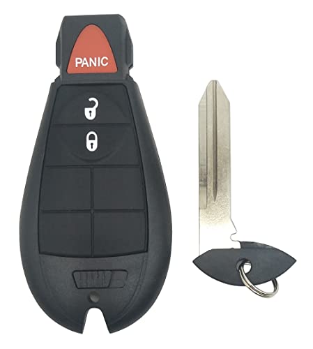 Coque de clé pour Dodge Ram protection robuste 3 boutons boîtier GQ4-53T noir
