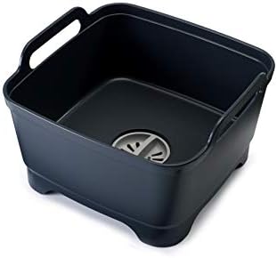Joseph Joseph Extend Expandable Dish Rack - Grey & Joseph Wash and Drain Washing Up Bowl - Grey
