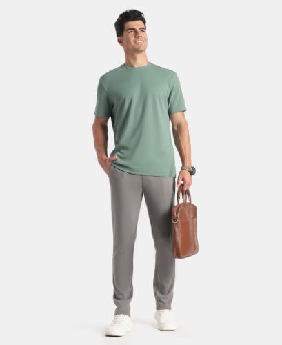 Image of Jockey AM74 Men Microfiber Fabric Round Neck Half Sleeve T-Shirt with StayFresh Treatment