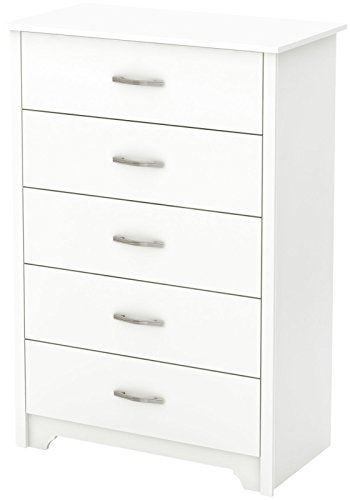 South Shore Fusion 5-Drawer Chest, Pure White