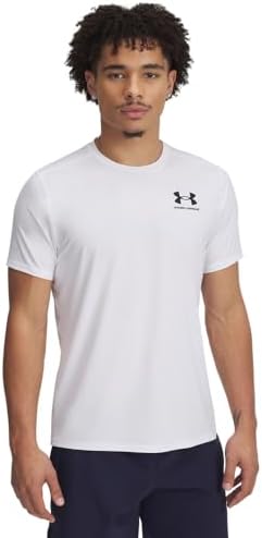 Under Armour UA Heatgear Fitted SS Erkek T-Shirt White / / Black M - Görsel 1