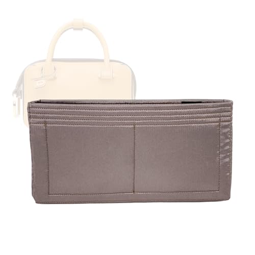 Zoomoni Silky Purse Organizer for Delvaux Cool Box Nano (Handmade/4 Color Options) [Silky Satin, Silk Liner, Insert, Shaper]