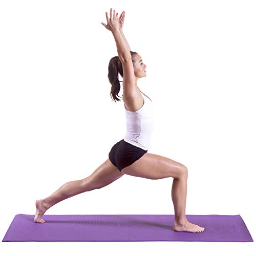 Prosourcefit Original Yoga Mat 1/4"" - Purple-Aca (Ps-1903-Mat-Pvc-Purple) #TOP3