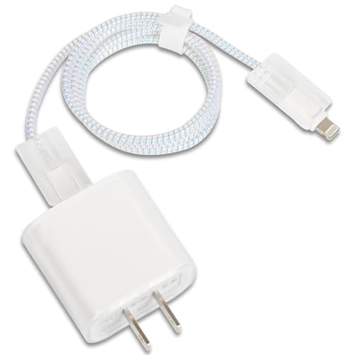 Yivenbarity Cable Protector for iPhone Charger,[Not-Yellowing] Clear Soft Charging Cord Protector USB Protector Data Cable Saver Compatible with iPhone/iPad 18W/20W Charger Cover