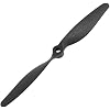 Aexit EP-7040 RC Electrical equipment Model Vane Aircraft Plane Propeller Flight Prop CW CCW 7" Black w Adapter Rings