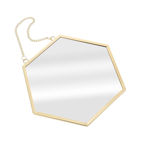 Miroir de salle de bain suspendu hexagonal VALICLUD moderne chic