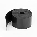 WochiTV Solid Rubber Strips Rolls, 2' Wide x 1/16' Thick x 120' Long Neoprene Rubber Sheets Perfect for DIY Gasket Material, Sealing, Liner, Shield, Padding, Mat