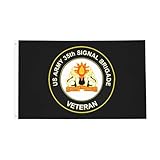 35th-Signal-Brigade - Bandera de doble cara de 3 x 5 pies, bandera de jardín para decoración de interiores, bandera con 2 ojales