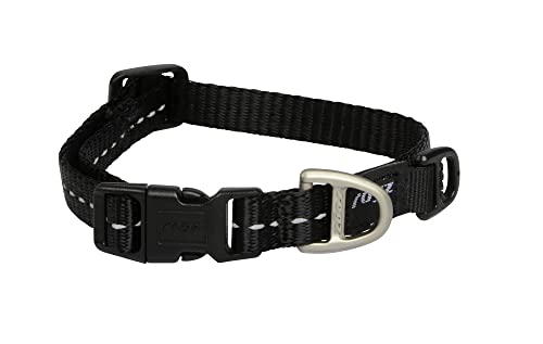 Image of Reflective Dog Collar for Medium Dogs, Adjustable from 12-17 inches, Pink