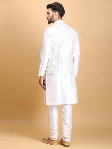 Image of Ethluxis Men Kurta Pyjama Jacket Set