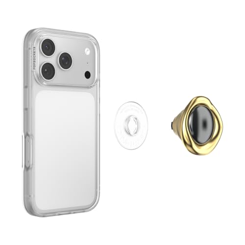 Image of PopSockets PopTop, Adhesive Phone Grip with Swappable Top, Crystal - Eye of the Beholder Gold