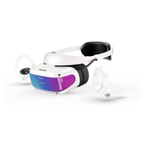 DPVR E4 VR Headset - PCVR Virtual Reality Headset for PC Games with Controller, Compatible with SteamVR Cover