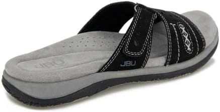 JBU by Jambu Women's SISSEY Vegan Slide Sandal, Black, 9.5 | Image 3