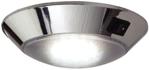 4017551 Surface Mount Chrome Two Color 5-3/4 Inch Interior Light for Boats 4017551